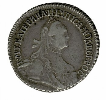 Фото монеты: гривенник 1765 года