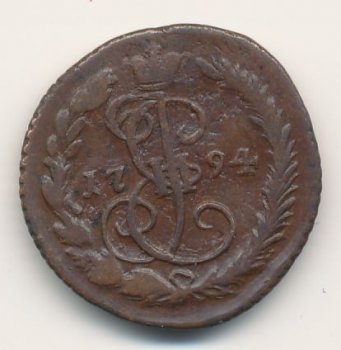 Фото монеты: денга (1/2 копейки) 1794 года