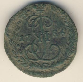 Фото монеты: денга (1/2 копейки) 1786 года