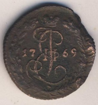 Фото монеты: денга (1/2 копейки) 1769 года
