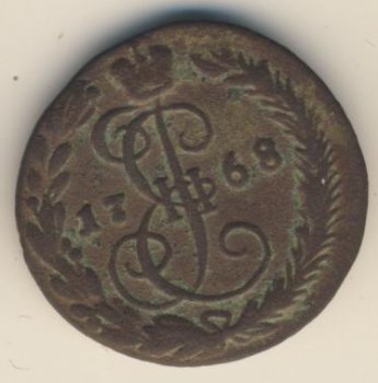 Фото монеты: денга (1/2 копейки) 1768 года