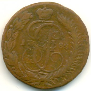 Фото монеты: 2 копейки 1788 года