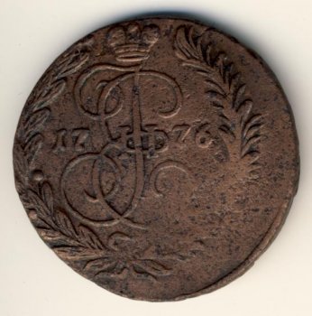 Фото монеты: 2 копейки 1776 года