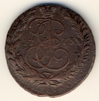 Фото монеты: 2 копейки 1773 года