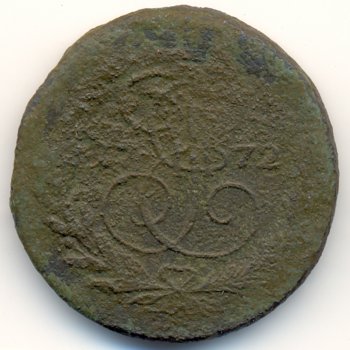 Фото монеты: 2 копейки 1772 года