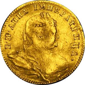 Фото монеты: червонец 1738 года
