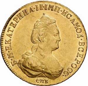 Фото монеты: 5 рублей 1785 года
