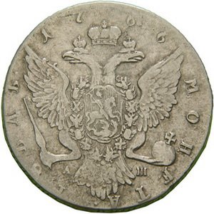 Фото монеты: 1 рубль 1766 года