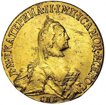 Фото монеты: 5 рублей 1766 года