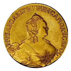 Фото монеты: 5 рублей 1755 года