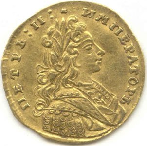 Фото монеты: червонец 1729 года