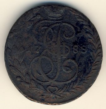 Фото монеты: 5 копеек 1788 года