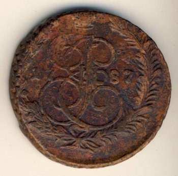 Фото монеты: 5 копеек 1787 года