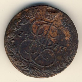Фото монеты: 5 копеек 1777 года