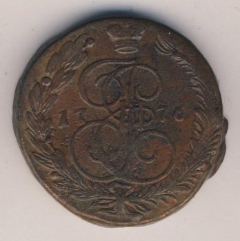 Фото монеты: 5 копеек 1776 года