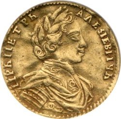Фото монеты: червонец 1713 года