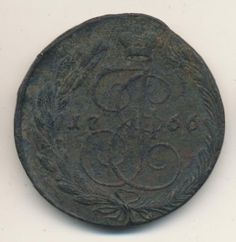 Фото монеты: 5 копеек 1766 года