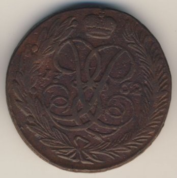 Фото монеты: 5 копеек 1762 года