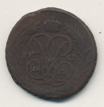 Фото монеты: 1 копейка 1761 года