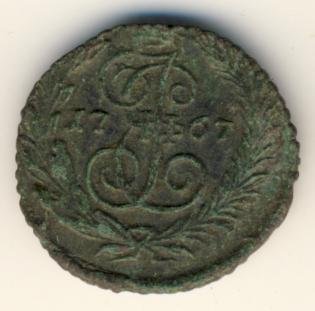 Фото монеты: полушка (1/4 копейки) 1767 года