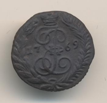 Фото монеты: полушка (1/4 копейки) 1769 года