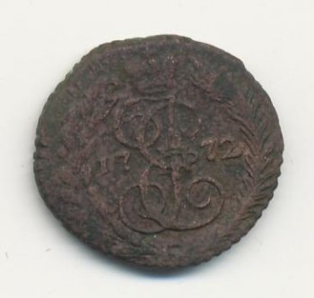 Фото монеты: полушка (1/4 копейки) 1772 года