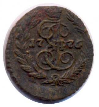 Фото монеты: полушка (1/4 копейки) 1776 года