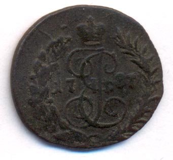 Фото монеты: полушка (1/4 копейки) 1787 года
