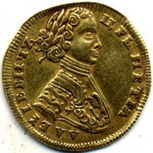 Фото монеты: червонец 1706 года