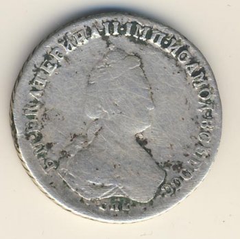 Фото монеты: полуполтинник 1787 года
