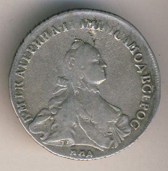 Фото монеты: полтина 1762 года