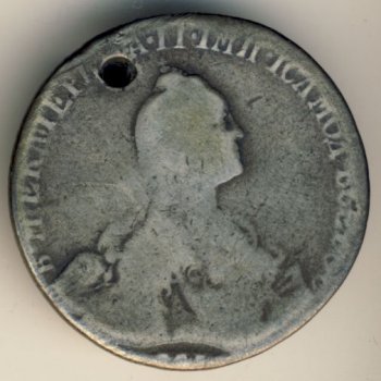 Фото монеты: полтина 1760 года