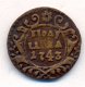 Полушка (1/4 копейки) 1743 года