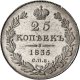 25 копеек 1835 года